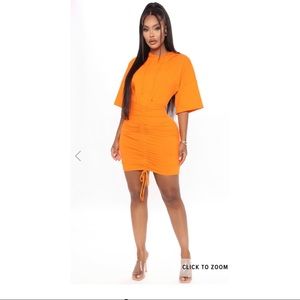 Fashion Nova runched mini dress SZ: 2x
